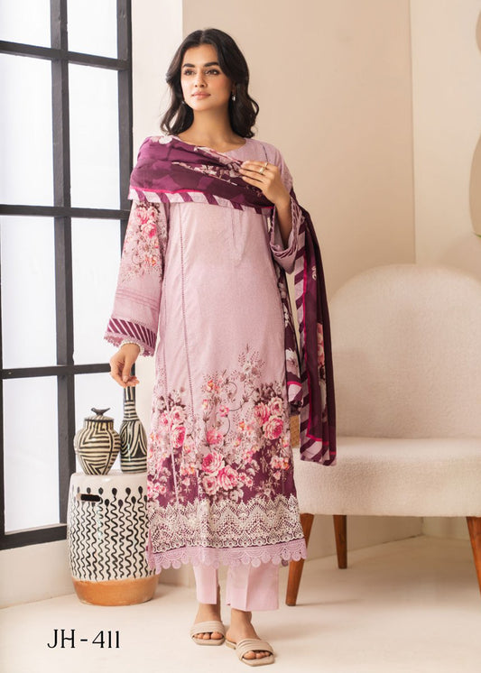 UNSTITCHED ORIGINAL LAWN THREE PIECE J-118