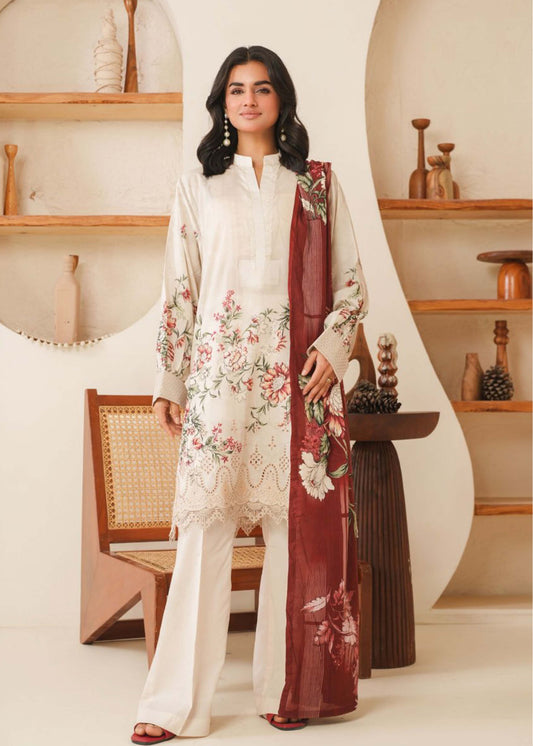 UNSTITCHED ORIGINAL LAWN THREE PIECE J-120