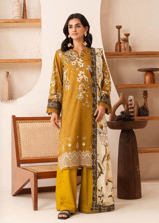 UNSTITCHED ORIGINAL LAWN THREE PIECE J-121