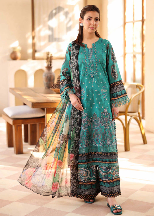 UNSTITCHED ORIGINAL LAWN THREE PIECE J-108